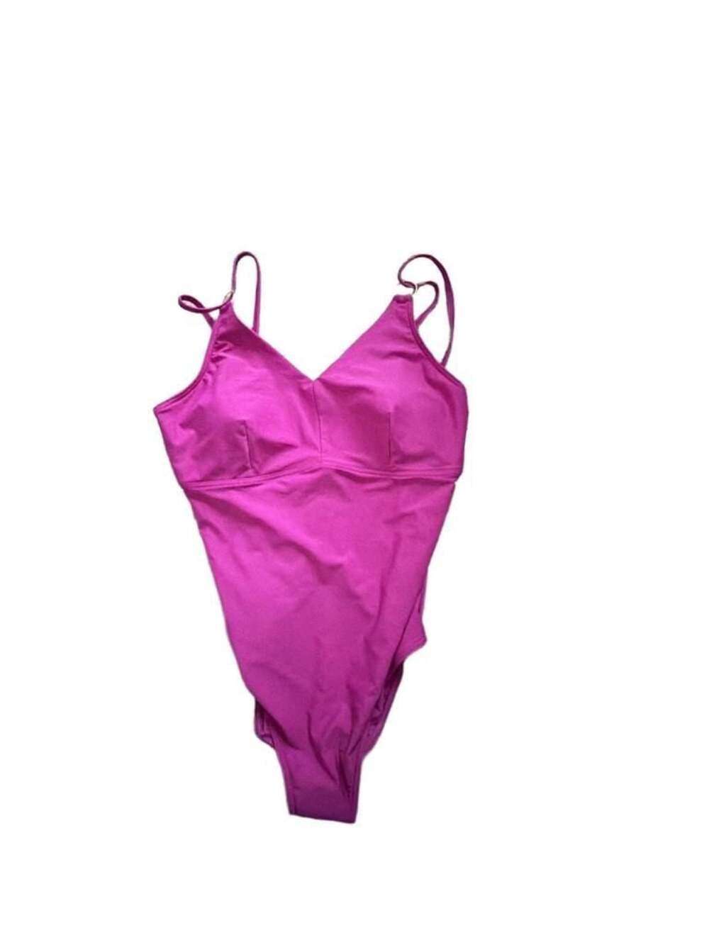 Speedo Women's S3 Swim Shaping Banded Plunge V-Neck Wine Berry One Piece Swimsui